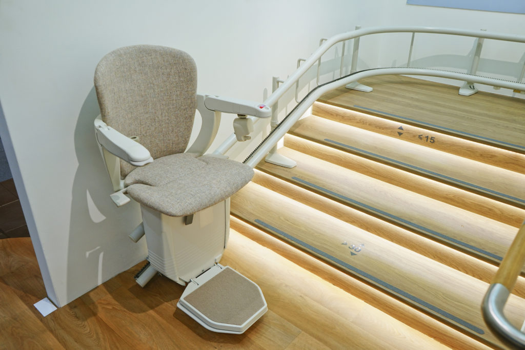 Automatic stair lift ageing in place