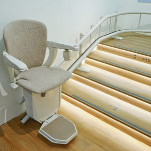 Automatic stair lift ageing in place